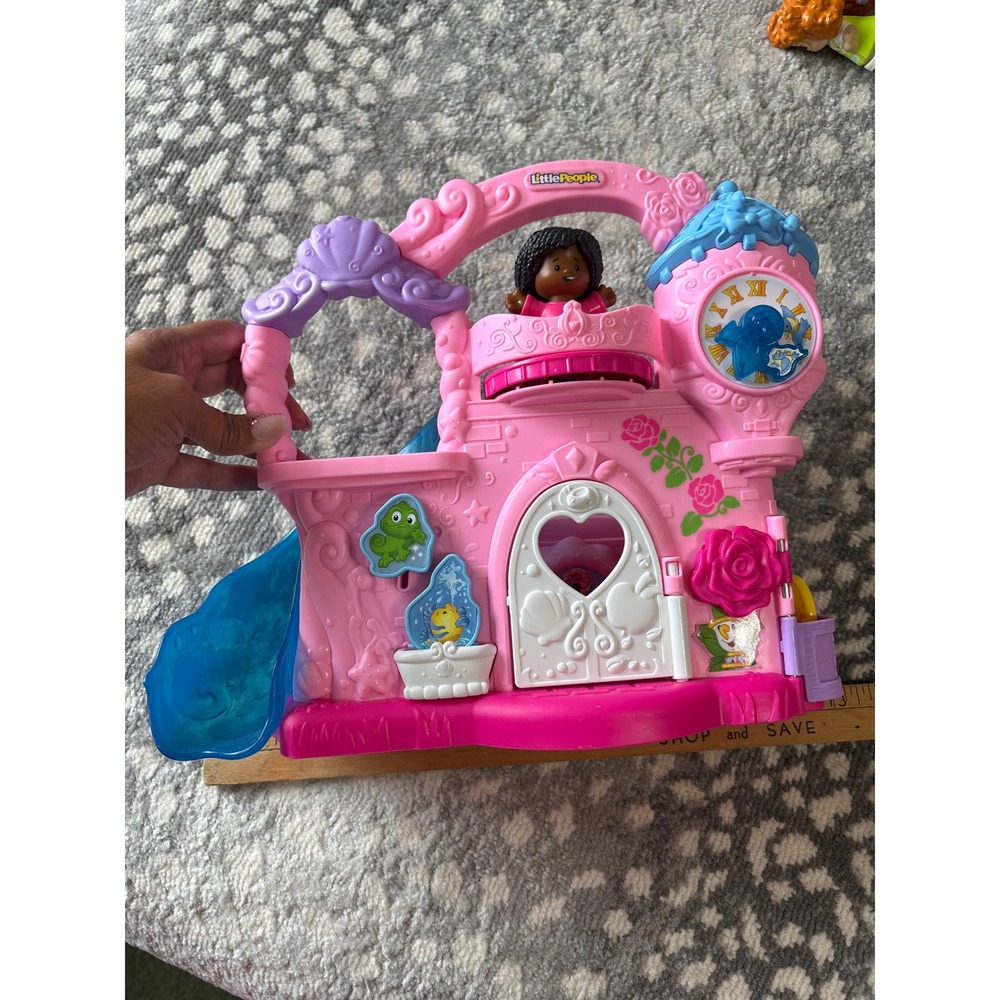 Fisher Price Little People Disney Princess Magical Wand Palace Pink Castle Toy